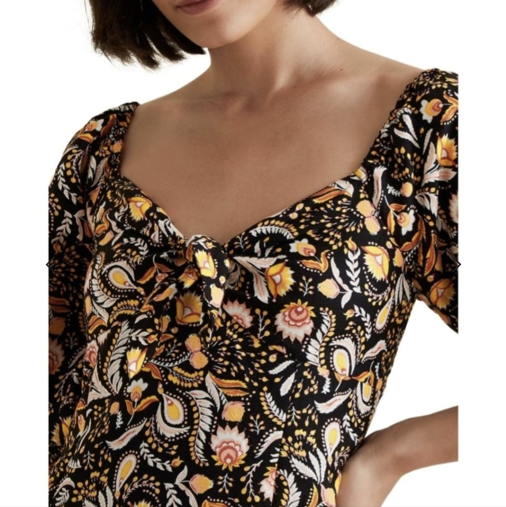 Seed Heritage size 8 puff sleeve dress - Picture 4 of 10
